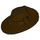 LEGO Dark Brown Musketeer Hat (93554)