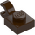 LEGO Dark Brown Plate 1 x 1 with Horizontal Clip (Thick Open &#039;O&#039; Clip) (52738 / 61252)