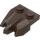 LEGO Dunkelbraun Platte 1 x 2 mit 3 Felsen Claws (27261)