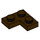 LEGO Dark Brown Plate 2 x 2 Corner (2420)