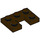 LEGO Donkerbruin Plaat 2 x 3 met Cut Out (73831)