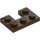 LEGO Dark Brown Plate 2 x 3 with Cut Out (73831)