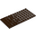 LEGO Dark Brown Plate 6 x 12 (3028)