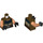 LEGO Dunkelbraun Quinlan Vos Minifig Torso (973 / 76382)
