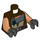 LEGO Dark Brown Quinlan Vos Torso (973 / 76382)