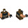 LEGO Dark Brown Quinlan Vos with Printed Legs Minifig Torso (973 / 76382)