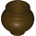 LEGO Dark Brown Rounded Pot / Cauldron (79807 / 98374)