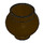 LEGO Dark Brown Rounded Pot / Cauldron (79807 / 98374)