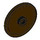 LEGO Dark Brown Shield - Round with Stud (17835 / 91884)