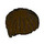 LEGO Dark Brown Short Bowl Cut Hair (40240)