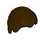 LEGO Dark Brown Short Combed Hair (92081)