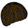 LEGO Dark Brown Short Smoth Bowl Cut Hair (3089 / 55532)
