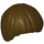 LEGO Dark Brown Short Smoth Bowl Cut Hair (3089 / 55532)