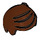 LEGO Dark Brown Short Tousled Hair with 2 Locks (15443 / 40938)