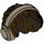LEGO Dark Brown Short Tousled Hair with Dark Tan Headphones (39282)