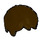 LEGO Dunkelbraun Kurz Tousled Haar mit Seitenscheitel (62810 / 88425)