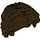 LEGO Dark Brown Short Wavy Hair with Parting (26139)