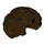LEGO Dunkelbraun Kurz Wellig Haar mit Seitenscheitel (11256 / 34283)