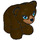 LEGO Dark Brown Bear (Sitting) with Blue Eyes (15823 / 25445)
