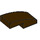 LEGO Dark Brown Slope 1 x 2 Curved (3593 / 11477)