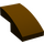 LEGO Dark Brown Slope 1 x 2 Curved (3593 / 11477)