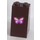 LEGO Dark Brown Slope 2 x 2 x 3 (75°) with Lavender, White, Lime and Magenta Butterfly Sticker Solid Studs (98560)