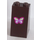 LEGO Dark Brown Slope 2 x 2 x 3 (75°) with Lavender, White, Lime and Magenta Butterfly Sticker (Solid Studs) (98560)