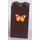 LEGO Dark Brown Slope 2 x 2 x 3 (75°) with Yellow, White and Magenta Butterfly Sticker Solid Studs (98560)