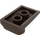 LEGO Donkerbruin Helling 2 x 3 x 0.7 Gebogen met Vleugel (47456 / 55015)