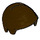 LEGO Dark Brown Smooth Hair Combed Sideways (86400 / 99930)