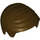 LEGO Dunkelbraun Smooth Haar gekämmt Sideways (86400 / 99930)