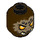 LEGO Dark Brown Sparacon Minifigure Head (Recessed Solid Stud) (3626 / 16092)