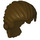 LEGO Dark Brown Swept Back Hair with Short Ponytail (95226)