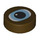 LEGO Dark Brown Tile 1 x 1 Round with blue eye (35380 / 104336)