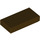 LEGO Dark Brown Tile 1 x 2 with Groove (3069 / 30070)