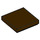LEGO Dark Brown Tile 2 x 2 with Groove (3068)