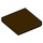 LEGO Dark Brown Tile 2 x 2 with Groove (3068 / 88409)