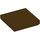 LEGO Dark Brown Tile 2 x 2 with Groove (3068 / 88409)