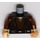 LEGO Donkerbruin Torso met Shirt, Undershirt en Riem for Anakin Skywalker (973 / 76382)