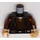 LEGO Dark Brown Torso with Shirt, Undershirt and Belt for Anakin Skywalker (973 / 76382)