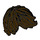 LEGO Dark Brown Tousled Hair Swept Left (18226 / 87991)