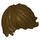 LEGO Donkerbruin Tousled Haar naar Links geveegd (18226 / 87991)
