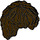 LEGO Dark Brown Tousled Mid-Length Hair (10048)