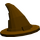 LEGO Marron foncé Wizard Chapeau avec surface lisse (6131)