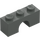 LEGO Donkergrijs Boog 1 x 3 (4490)