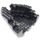 LEGO Dark Gray Boat Stern 12 x 14 x 5 &amp; 1/3 Hull Inside Assembly - Black Top (6053)
