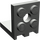LEGO Gris foncé Support 2 x 2 - 2 x 2 En haut (3956 / 35262)