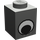 LEGO Dunkelgrau Backstein 1 x 1 mit Eye ohne Punkt auf der Pupille (48409 / 48421)