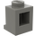 LEGO Dark Gray Brick 1 x 1 with Headlight and Slot (4070 / 30069)