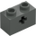 LEGO Dark Gray Brick 1 x 2 with Axle Hole (&#039;+&#039; Opening and Bottom Tube) (31493 / 32064)